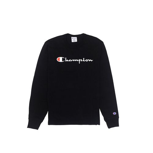 CAMISETA CHAMPION MANGA LONGA SCRIPT LOGO BORDADO T3244B 549465B