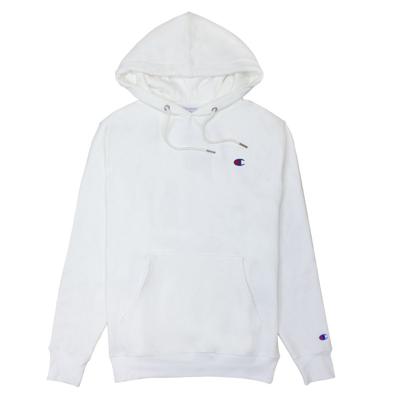 Moletom Champion Canguru Super Fleece C Logo Embroidery Color Branco/Azul -  NewSkull