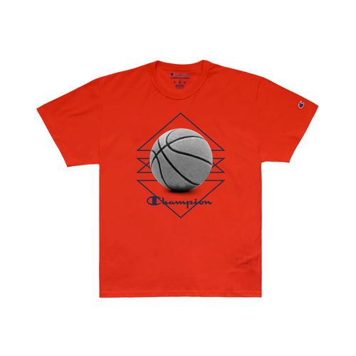 CAMISETA MC CHAMPION GEOMETRIX BASKETBALL TECIDO MEIA MALHA FINO GT23B 586BLB