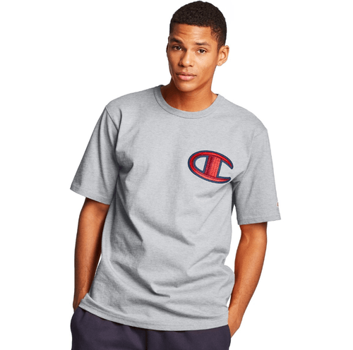 CAMISETA CHAMPION LOGO HERITAGE MEIA MALHA GROSSO GT19 Y07981