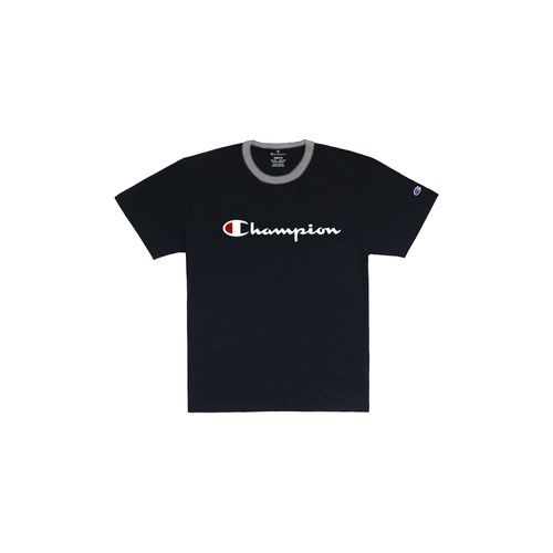 CAMISETA CHAMPION INFANTIL M C LOGO SCRIPT BORD 305908B Y08069B