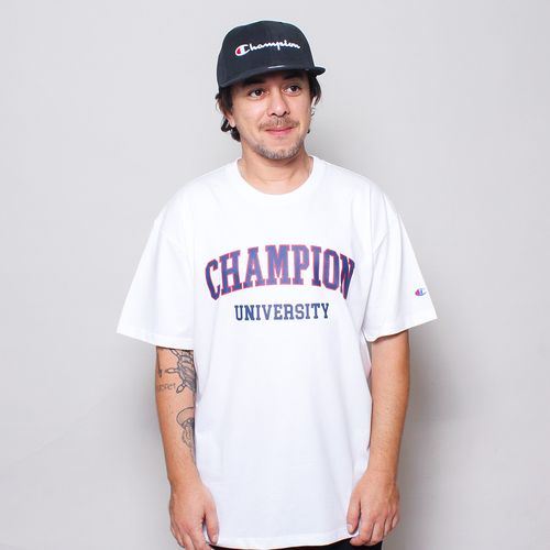 CAMISETA CHAMPION LEV MC COLLEGE CX ALTA TECIDO FINO GT23B 124116