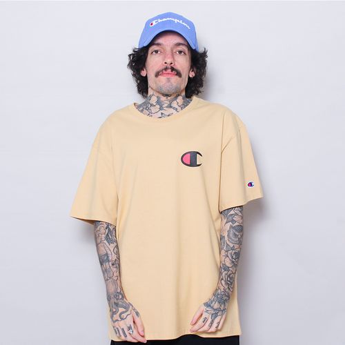 CAMISETA CHAMPION C LOGO INK TECIDO MEIA MALHA FINO GT23B Y06591