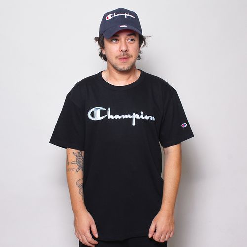 CAMISETA CHAMPION SCRIPT GLOBAL CREW  HOLOGRAFIC GT220B 5865GB