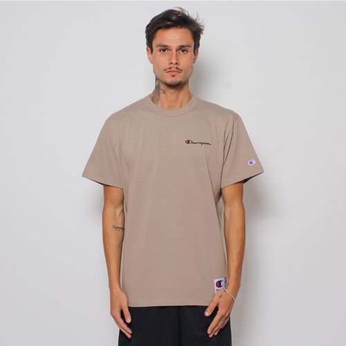 CAMISETA CHAMPION MINI SCRIPT BORDADO TECIDO MEIA MALHA GROSSO GT220B Y06819