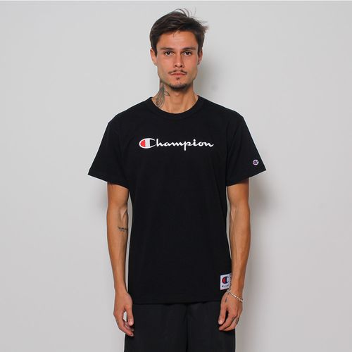 CAMISETA CHAMPION LOGO BORDADO LIFE TECIDO MEIA MALHA GROSSO GT220B Y08069B