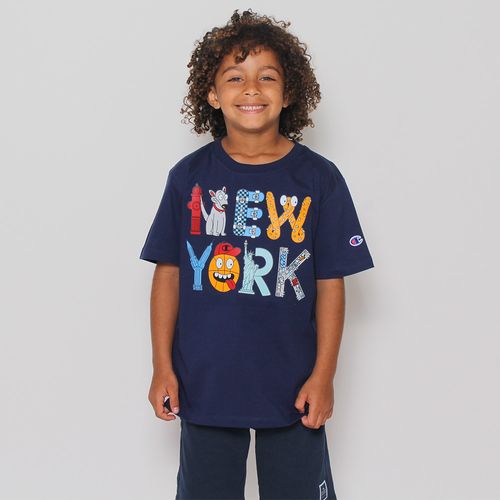 CAMISETA CHAMPION INFANTIL KIDS NEW YORK COLOR 305908B 224NYCOLOR