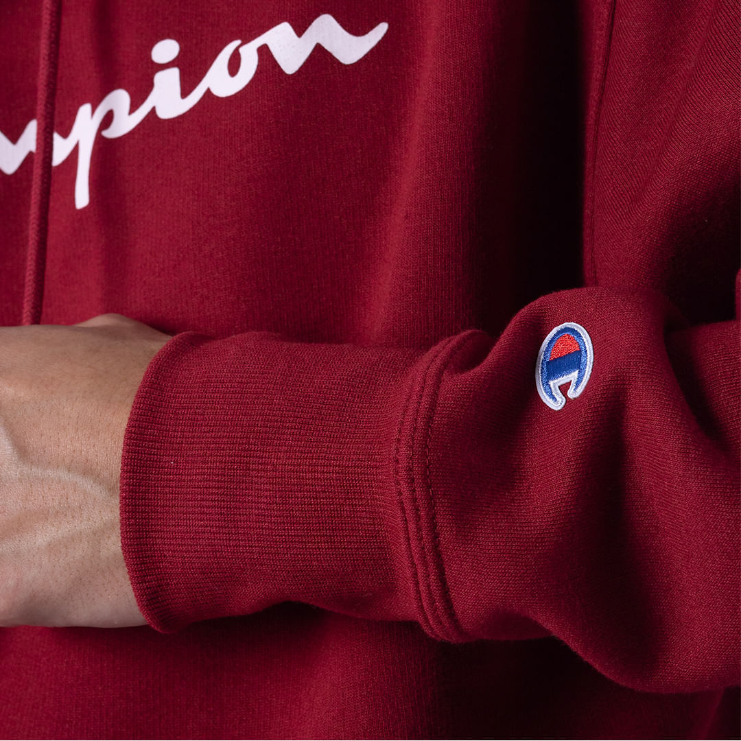 MOLETOM CHAMPION CANGURU LOGO SCRIPT INK MOLETOM CHAMPION CANGURU LOGO SCRIPT INK