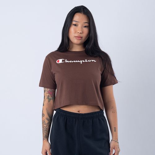 CAMISETA CHAMPION CROPPED CLASSIC SCRIPT W5950B 570757