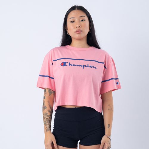 CAMISETA CROPPED CHAMPION LOGO LINE CP1001BL CH