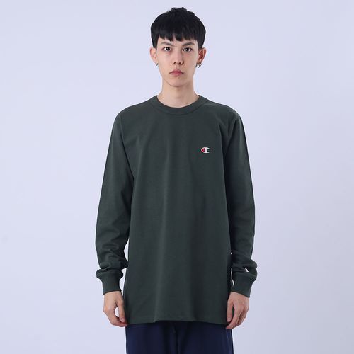 CAMISETA CHAMPION MANGA LONGA LOGO BORDADO T3244B Y06145