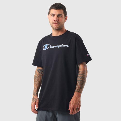 CAMISETA CHAMPION MC BASKETBALL SCRIPT GT23B BK0007