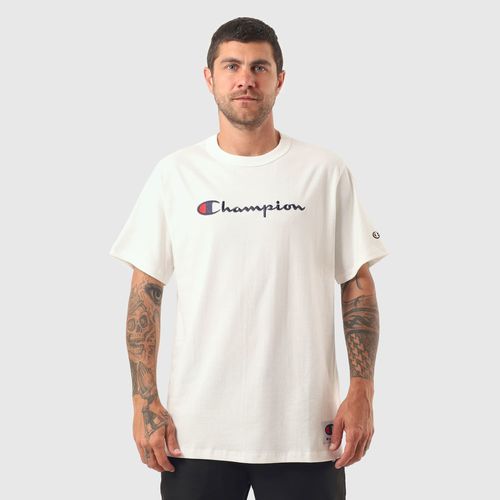 CAMISETA CHAMPION LOGO BORD LIFE TECIDO MEIA MALHA GROSSO GT220B Y08069B