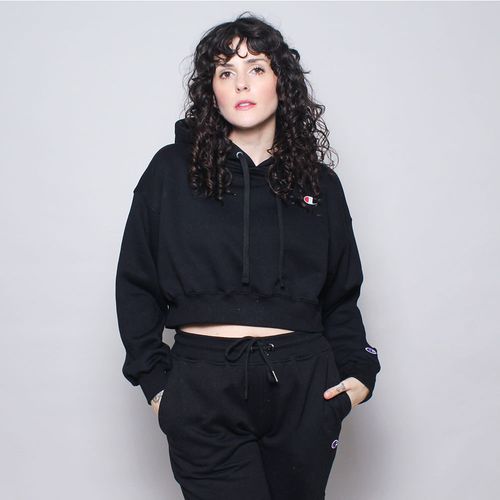 MOLETOM CHAMPION FEMININO CROPPED LOGO C BORDADO WL3153B 549302