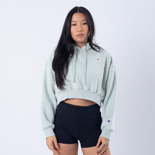 MOLETOM CHAMPION FEMININO CROPPED LOGO C BORDADO WL3153B 549302