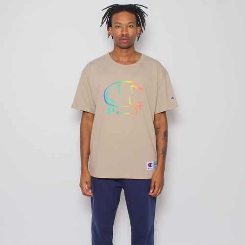 CAMISETA CHAMPION LOGO DEGRADE TECIDO MEIA MALHA GROSSO GT220B 586KDB