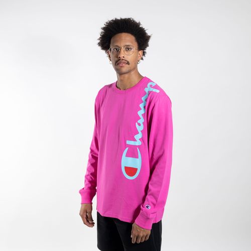 CAMISETA CHAMPION MANGA LONGA OVER THE SHOULDER INK TECIDO GROSSO T3822 550257