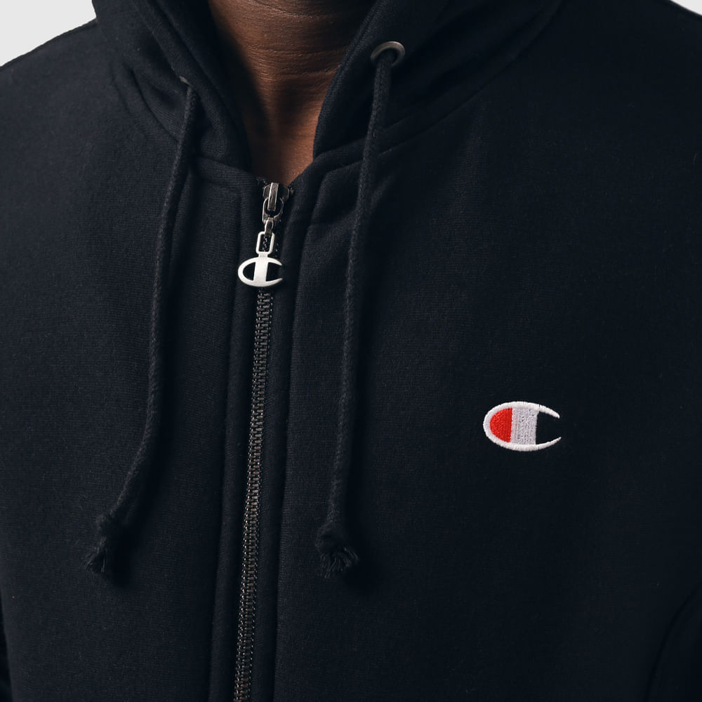 CHAMPION REVER WEAVE ZIPER C LOGO