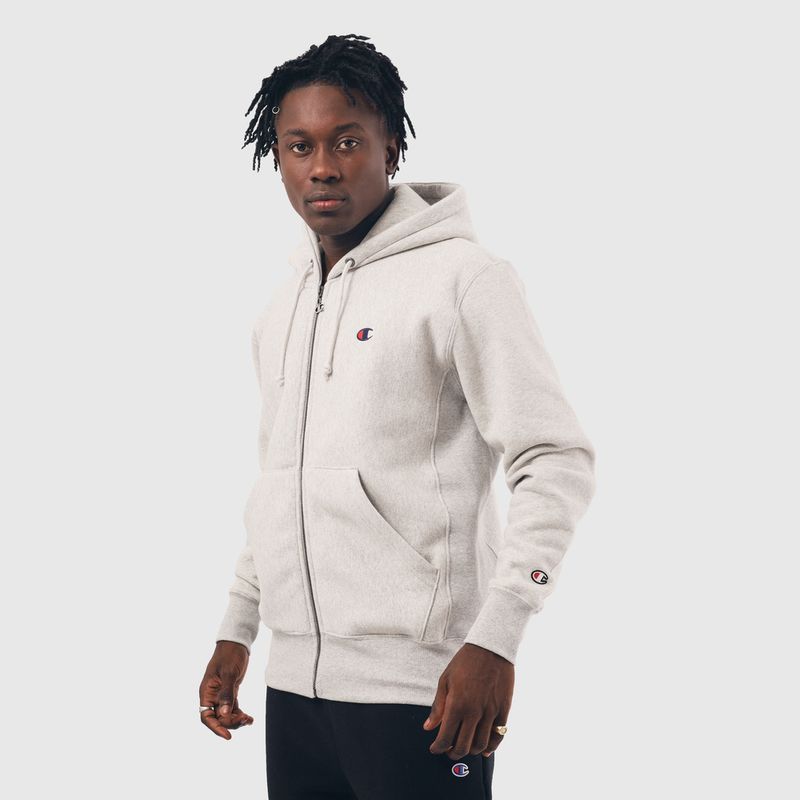 CHAMPION REVER WEAVE ZIPER C LOGO